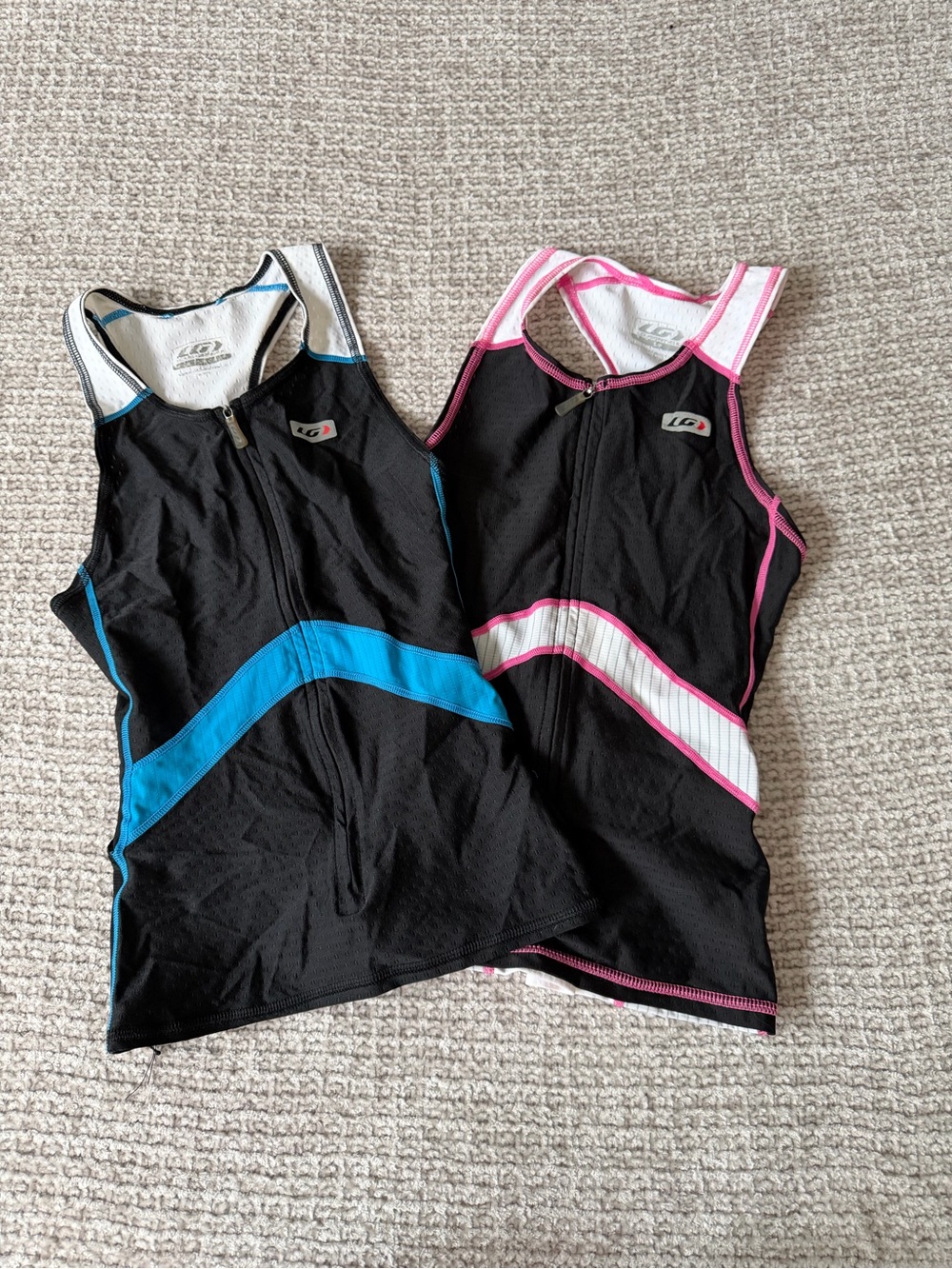 LG cycling blue and pink tank top bundle